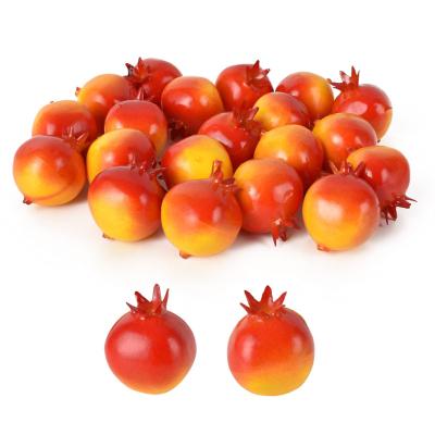 China Durable Photography Props Window Display Home Furnishing Festival Decorate Simulation Fruit Model Artificial Fruit Pomegranate for sale