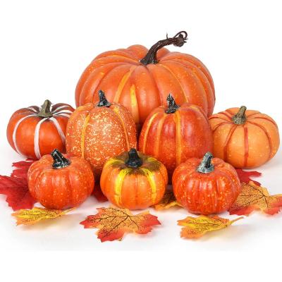 China Durable Factory Directly Supply Autumn Decor Large Wholesale Artificial Home Decorated Pumpkins For Halloween Thanksgiving Day for sale