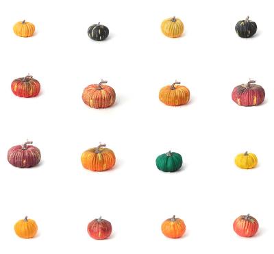 China Durable Mini Artificial Pumpkins Pumpkins Photography Props Top Pumpkin Halloween Thanksgiving Decorations for sale