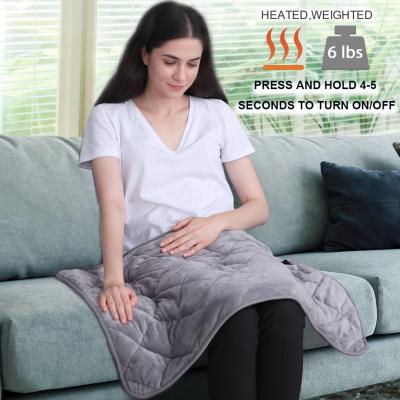 China Best Seller Anti-Static Item Amazon Ready Stock In USA Amazon Hot Selling Heating Weighed Lap Pad Gravity Electric Blankets for sale