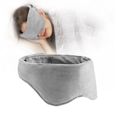 China Minky Private Label Eye Mask Soft Sleep Weighted Eye Mask For Sleep for sale