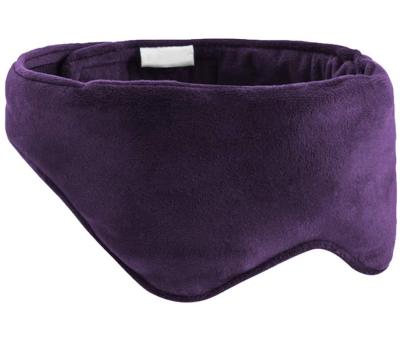 China Minky Customized Clay Beads Sleep Eye Mask With Shield Removable Cover Minky Weighted Eye Mask For Stress for sale