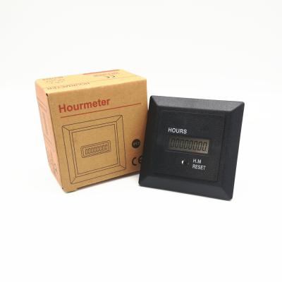 China TIMER Counter Timer HM-1R Reset Hour Meter Black Digital Display AC220-240V 60HZ 0-99,999.99H for sale