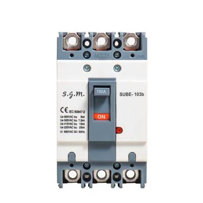 China Stripper Assisted Self-Tempering SUBE-103b 3 Pole MCCB Cast Case Circuit Breaker SUBE-103b for sale