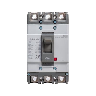 China SUBN103c 3P MCCB Thermal Magnetic Molded Case Circuit Breaker 100A SUBN-103c for sale