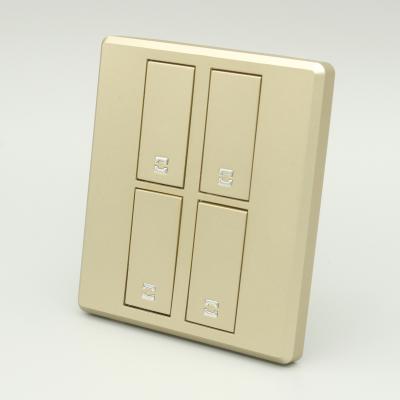 China Security 2022 New Designer High Quality Modern Wall 4 Strip Light Switches For Nepal Bangladesh for sale