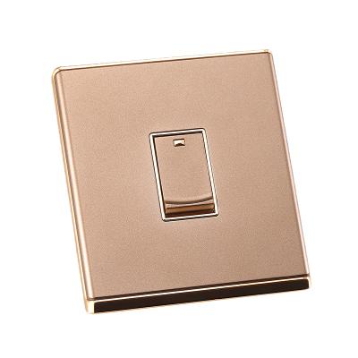 China UK Standard Wholesale Luxury 86 Way Wall Switch Lamp Switch 1 Gang 1 Way Wall Security 86 Type Switch for sale