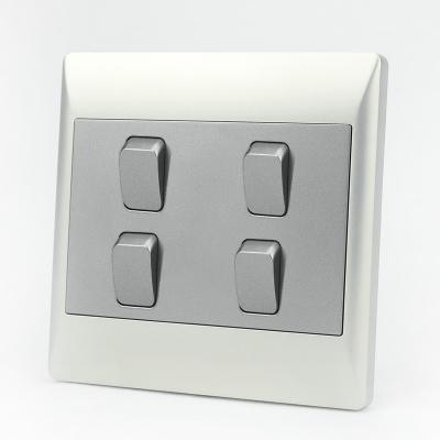 China Security South Africa PC Hardware 4 Lever 1 Way 2 Way Wall Switches Wholesale for sale