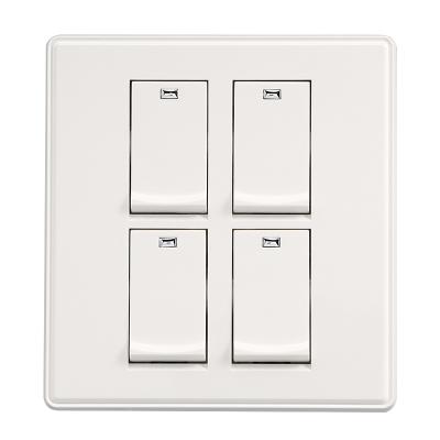 China Multi Way 1 Gang 1 Way 2 Way Luxury Security Nepal Design 4 Electric Wall Switches for sale