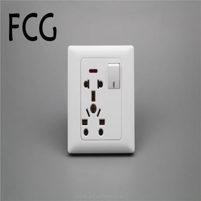 China Security Fancy Home Used White Color Switch 1 Pc Strip And 10 Pin Universal Socket Switches Electrical for sale