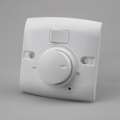 China Durable Safety PC Panel Cheap Price Fan Dimmer Wall Switch Factory Sale for sale