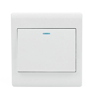 China High Quality Metal Backside Classic Security Design Big Button 1 Band 1 Way 2 Way Household Wall Switch for sale