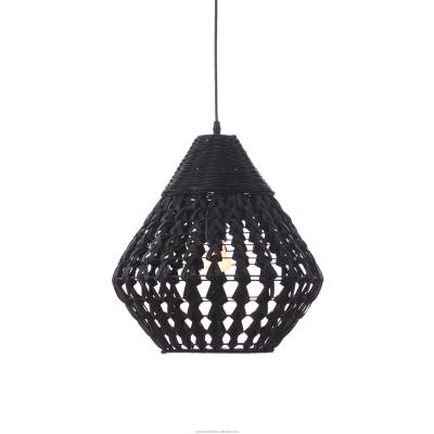 China China Factory Mediterranean Handmade Natural Rattan Pendant Chandelier Wicker Chandelier for sale