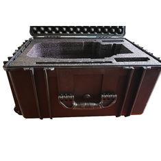 China Waterproof Lockable Plastic Tool Box , Black Plastic Lockable Wheeled Tool Box for sale