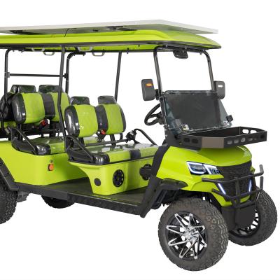 China High Quality 4+2 Seater 72V Off Road Factory Price Low Price CE Electric Chinese Club Car Golf Cart 14 Inch for sale