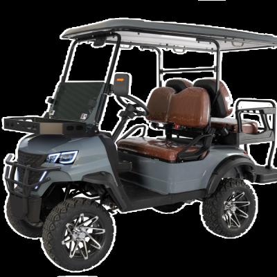 China 2+2 Seater 72V 14 Inch Lithium Battery Steel Frame High Power Electric Golf Cart for sale