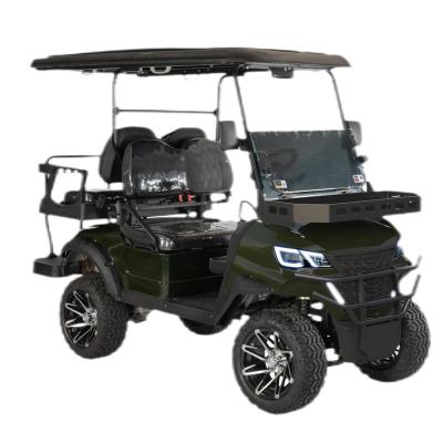 China new model 2+2 seater electric off road lifted golf cart lithium battery 72 V 14 inch for sale