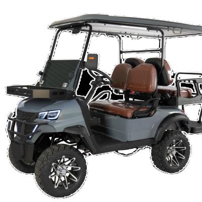 China new model 4 seater electric aluminum off road lifted golf cart lithium battery 72 V 14 inch for sale