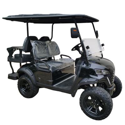 China new model 4 seater electric aluminum off road lifted golf cart lithium battery 72 V 14 inch for sale