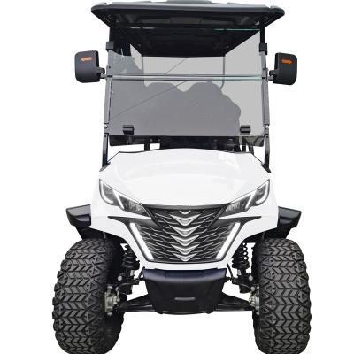 China Brand New 2+2 Seater 72V Electric Golf Cart Lithium Battery 12 Inch Model Aluminum Frame for sale