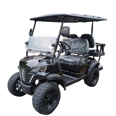 China 2023 New Design Street Legal Staff Electric Golf Cart Alluminu View Alluminu View 12 Inch Club Car 4 Seater Golf Cart for sale