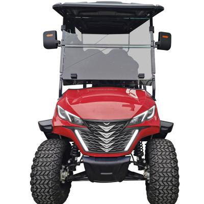 China 2+2 Seater 72V 12 Inch Lithium Battery Steel Frame Electric Golf Cart for sale