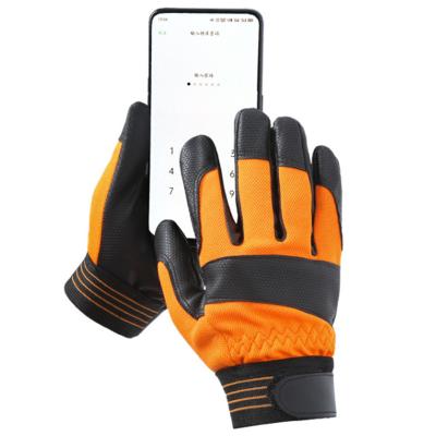 China PU Breathable Sports Full Finger Gloves Non-Slip Wear-Resistance Carry On Hot Touch Screen Cycling Gloves Custom LOGO Multifunctional Outdoor for sale