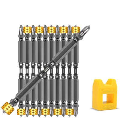 China Household Tool Kit 10Pcs PH2 Phillips Screwdriver Bit Set Magnetic 1/4 Inch Hex Shank Screw Electric Power Drivers Cross Bit for sale