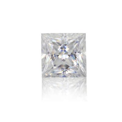 China Custom Moissanite Stone 1ct 2ct ct Diamond Wedding Jewelry DF Women's Moissanite Rings SRO252 Color vvs Princess Cut Adjusted Loose Moissanite Stone for sale