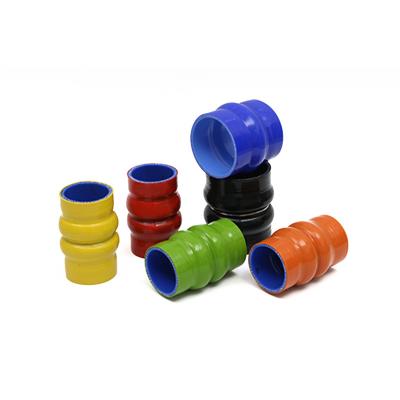 China Silicone+Polyester/Silicone+Aramid Universal Flexible rubber Hump Silicone hose with stainless rings for turbocharger/radiator /Air intake for sale