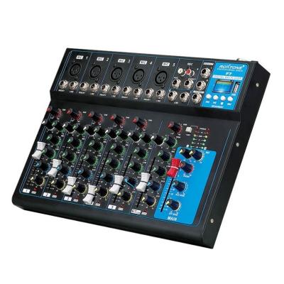 China Disco/Bar/Club/Home/Studio USB Digital Microphone Sound Mixer Console Professional Karaoke Audio Mixer Amplifier with mezcladoras de music digitales for sale