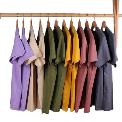 China grams Anti-Wrinkle OEM High Quality Low Cotton Plain Custom Blank Women's T-shirts 100% Men's T-shirts MOQ 230 plus size T-shirts for sale