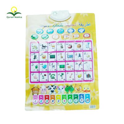 China Wall Hanging Education Chart With Mail Arabic Islamic Gift Speaker Arabic Alphabet Kids Muslim Children Learning Education Wall Talking Chart for sale