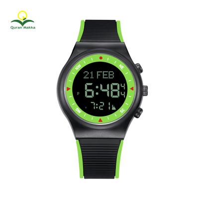 China Alarm Fashion Islamic Sports Muslim Al Azan Fajr Time Wrist Watch for sale