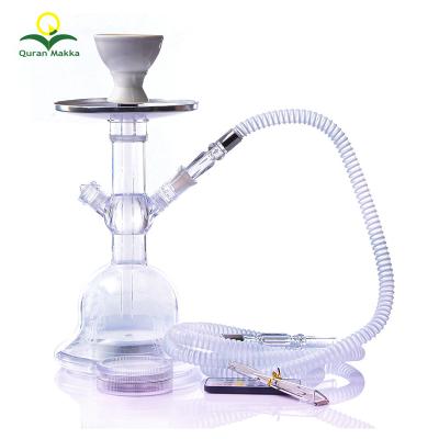 China China Shisha Hookah Fancy Chicha Smoking Pipe Set Acrylic Glass Hookah Sheesha With 1 Hose And Colorful LED Lights for sale