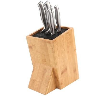 China New Viable Bamboo Knife Holder Multifunctional Kitchen Knife Rack Knife Holder for sale