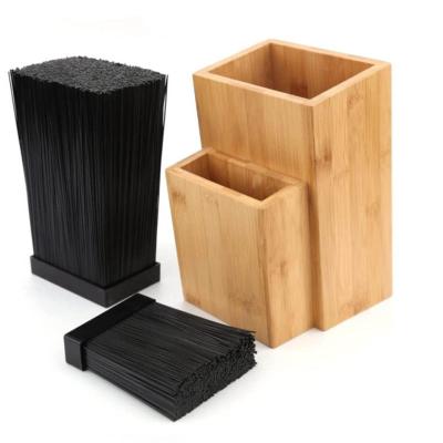 China Sustainable Household Kitchen Knife Rack Knife Storage Block Bamboo Knife Rack for sale