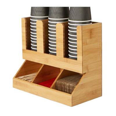 China Sustainable Disposable Storage Shelf Paper Cup Wood Cup Burying Cup Desk Divider for sale