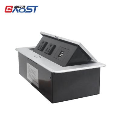 China Conference Table Convenient Hidden Pop Up Power Outlet Sockets Power Pop Up Box for sale