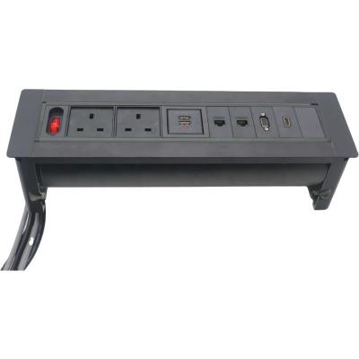 China Commercial Manual Flip Up Sockets Customize Modules For Office Table for sale