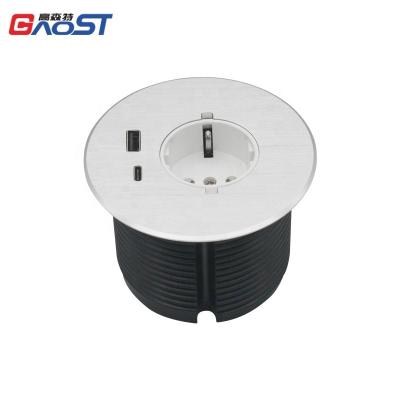 China Convenient Round Electric Power Grommet Socket For Furniture for sale