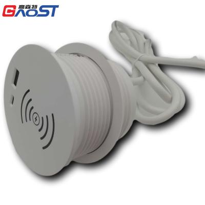 China Convenient patentable usb power grommet socket with wireless charger and 35W USB charger shared for sale