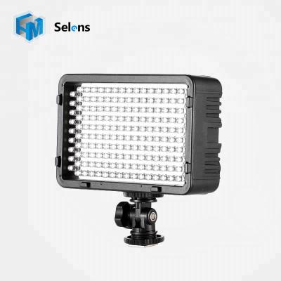 China Selens 168 LED Panel Light Video Light for Canon Nikon DSLR Camera 151x56x100mm for sale