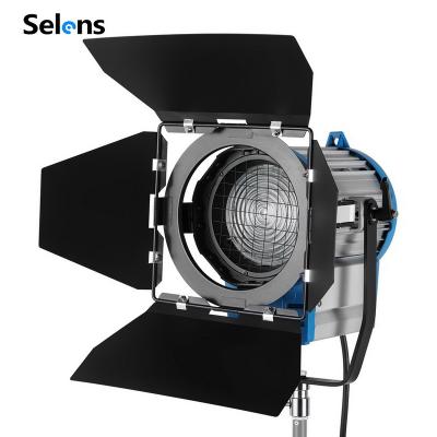 China Selens 1000W Fresnel Visual Tungsten Shooting Studio Light Warm Light 3200K Spotlight with Bulb for Studio Vedio Photo Movie TV Camera Backlight for sale