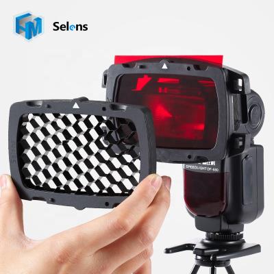 China Selens Se-KX Portable Honeycomb Grib Set For Flash With Grib, Gel, Frame And Gel Frame for sale