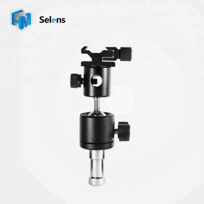 China With 360Â ° Selens S-057A 360 Mini Rotating Ball Head Snap Bracket Umbrella Holder 1/4