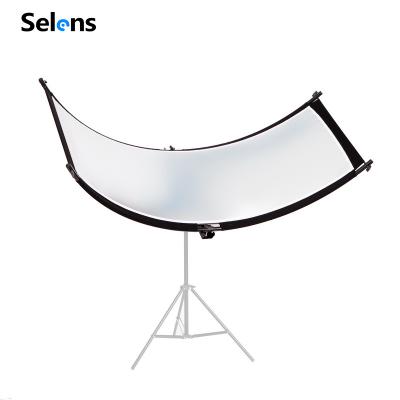 China Selens 50x150cm Nylon Photography Arclight Pom Cloth Eyelighter Curved Reflector U-shape For Studio For Portrait Photography Small for sale