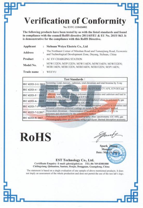 RoHS - Sichuan Weiyu Electric Co., Ltd.