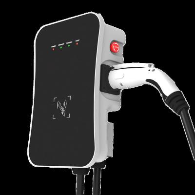 China WEEYU 32A Floor mounted EV charger EV charging station with type 2 for Electric car charging for sale