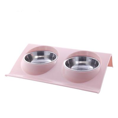 China Popular Cat / Dog Products Green Stainless Steel Outdoor Material Cat Bowl for sale